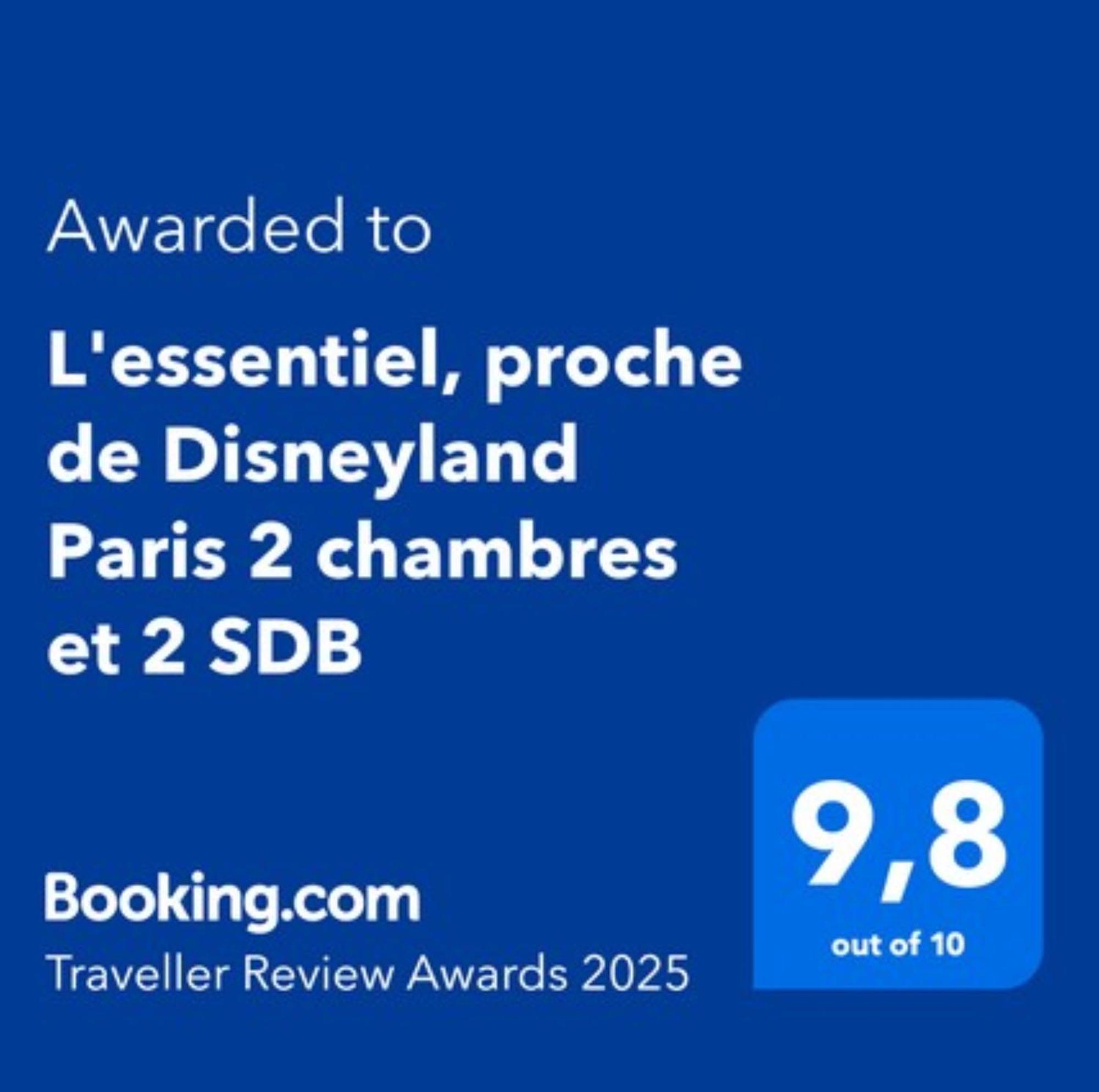 L'Essentiel, Proche De Disneyland Paris 2 Chambres Et 2 Sdb Chessy  Luaran gambar
